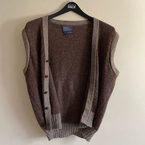 Pendleton button up sweater vest